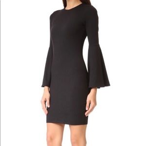 Susana Monaco Black Wide Sleeve Dress